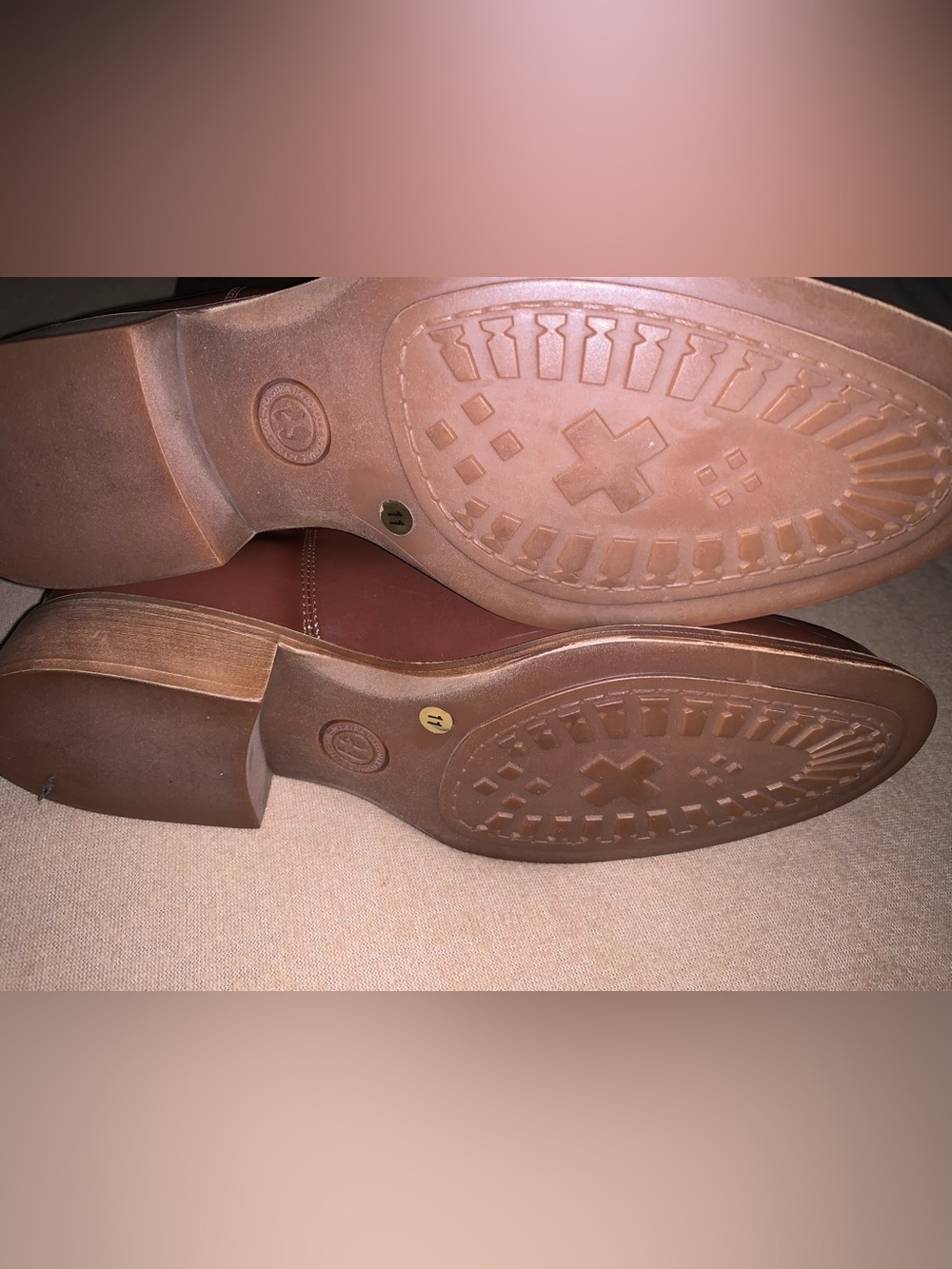 EUC! Aquatalia by Marvin K. Weatherproof Tall Riding / Rain Boots size 11 Brown - Picture 2 of 8